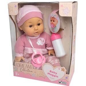 Dream Collection Baby Doll 12" Maggie In Hedgehog Outfit Hat Bottle Pacifier Box